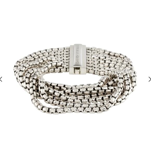 David Yurman Box Chain Eight Row Bracelet - Picture 1 of 8